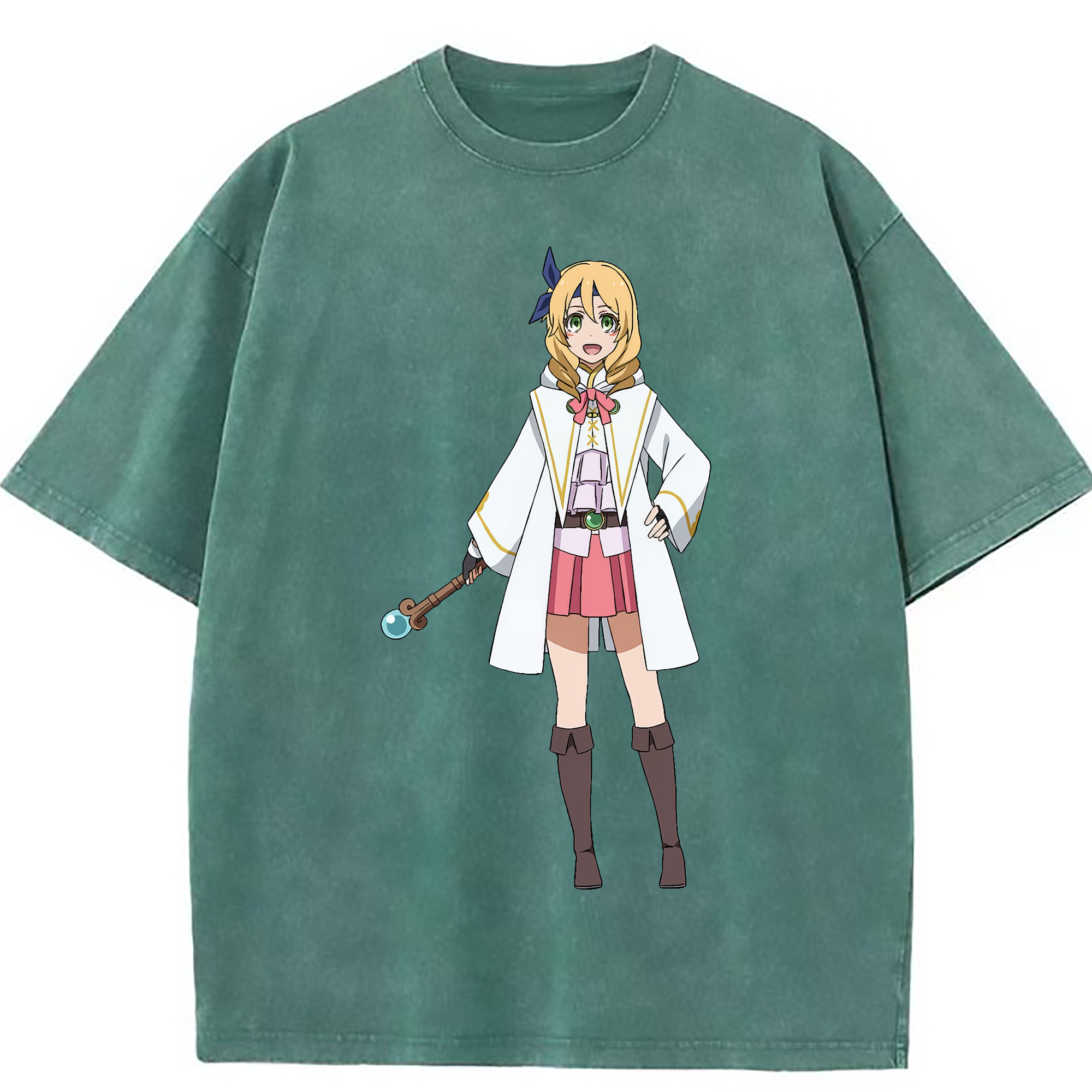 （画像用） 転スラ Regarding Reincarnated to Slime 綿100% ヴィンテージ風 半袖Tシャツ（フロントプリント）